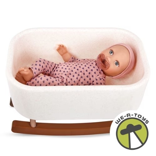 LullaBaby 14-inch Baby Doll & Rocking Bassinet Accessory Set