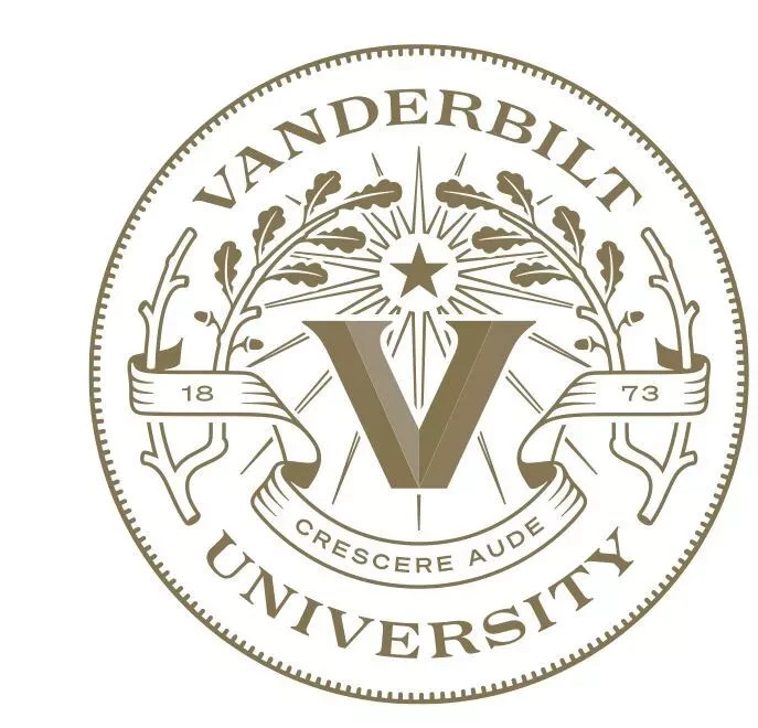 T76 Vanderbilt University Souvenir Logo Nice Refrigerator Magnet 4 inch