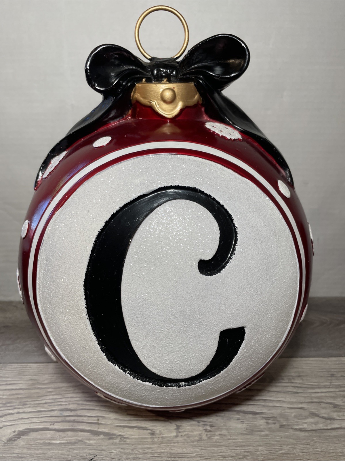Kirkland Christmas Ceramic Large Ornament 14.5x11.5 - 4.6 Pounds