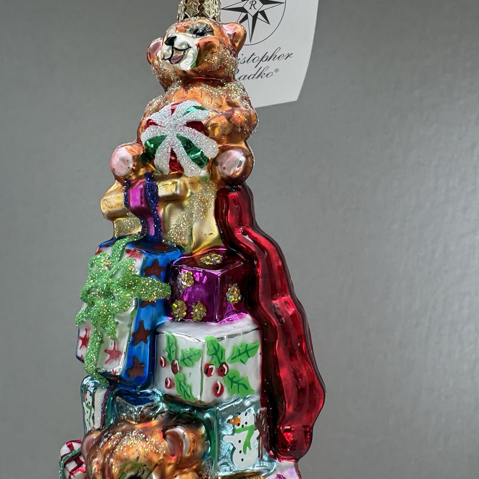 CHRISTOPHER RADKO STACKED GIFTS GALORE BEARS 0589 New With Tag 2002