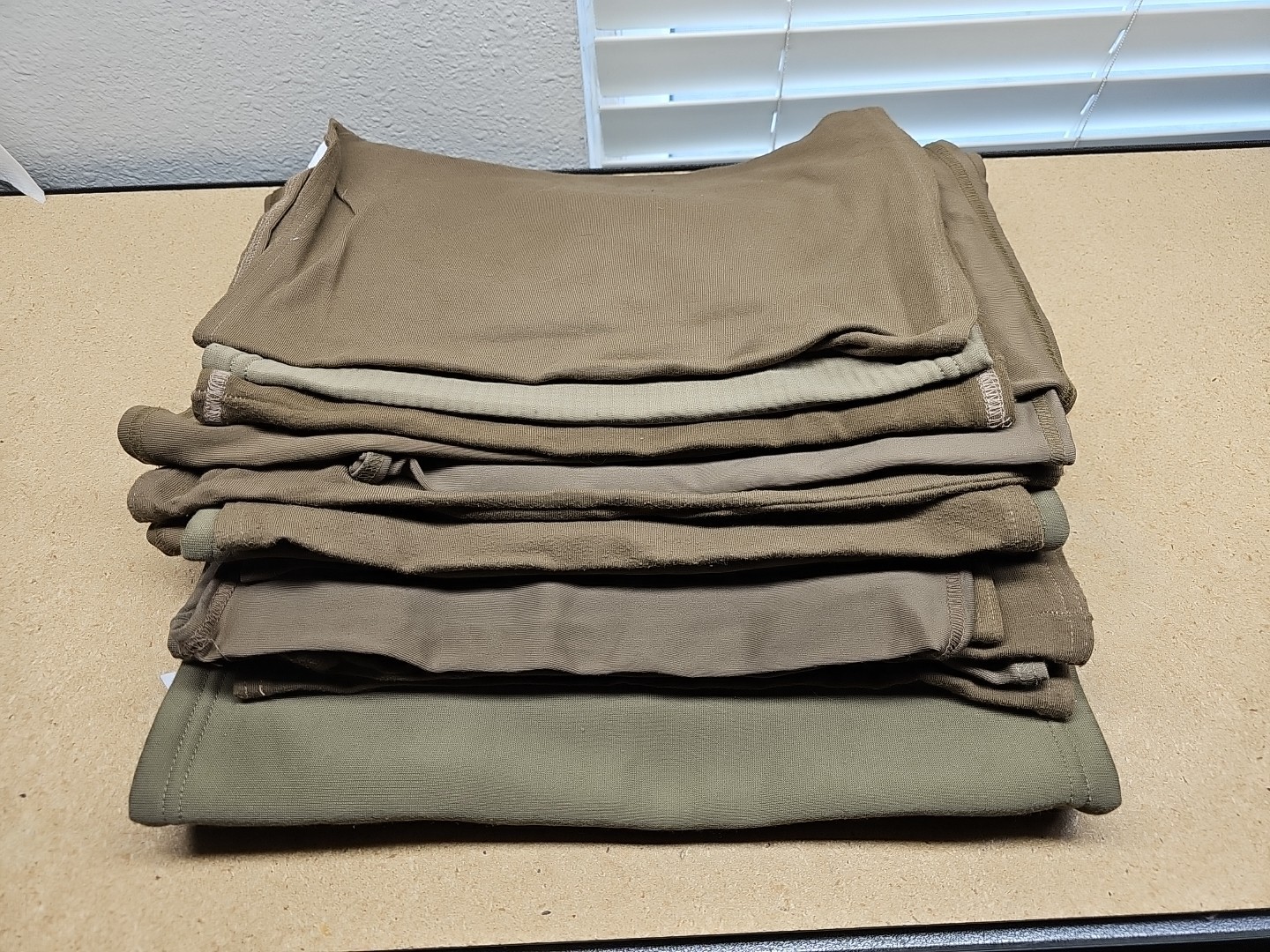 2x USGI Military Polypro Lycra Misc. Neck Gaiter Brown Meke 8440-01-387-8509 A5