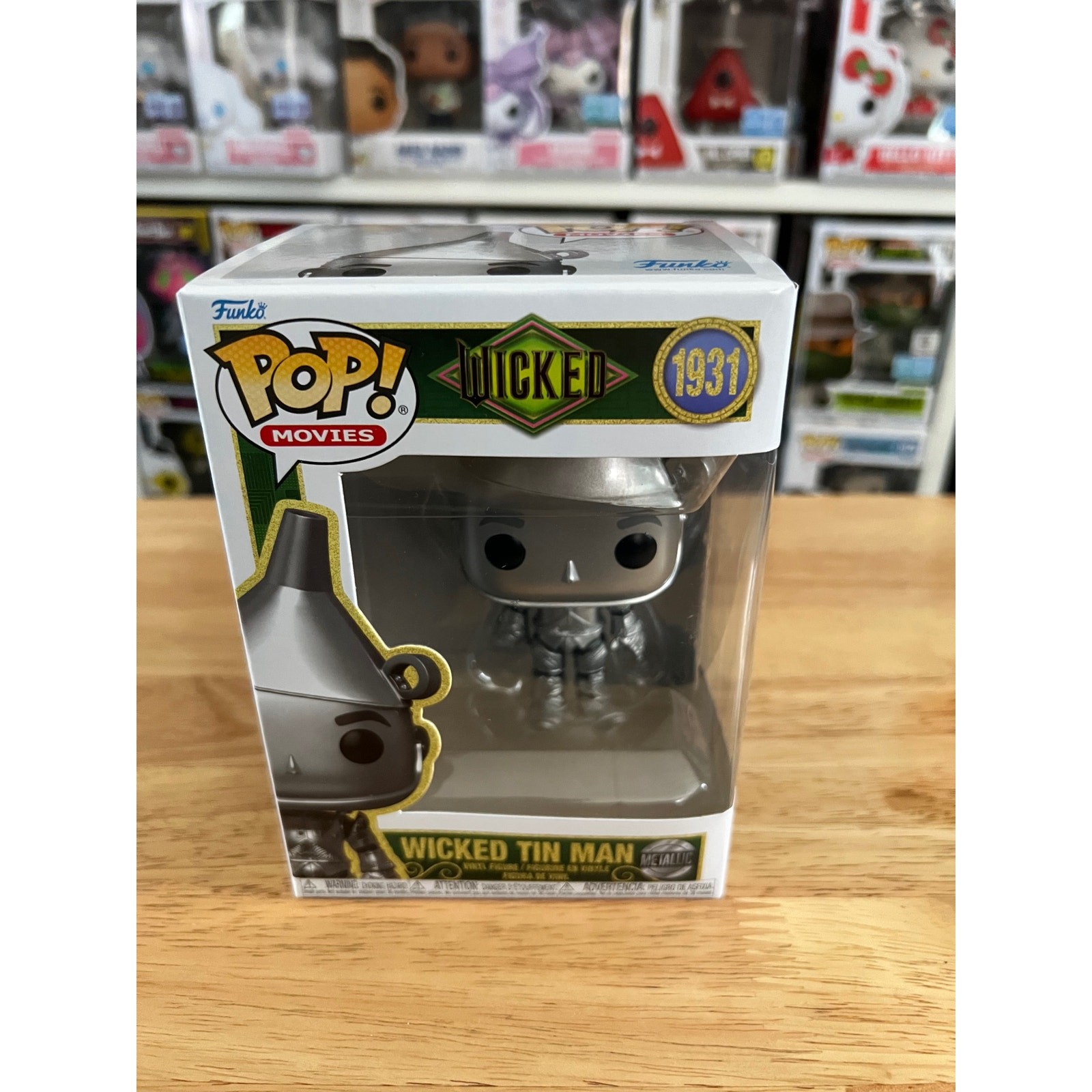 METALLIC Tin Man Wicked For Good Funko Pop #1931 Wizard Oz Movies Munchkin Boq