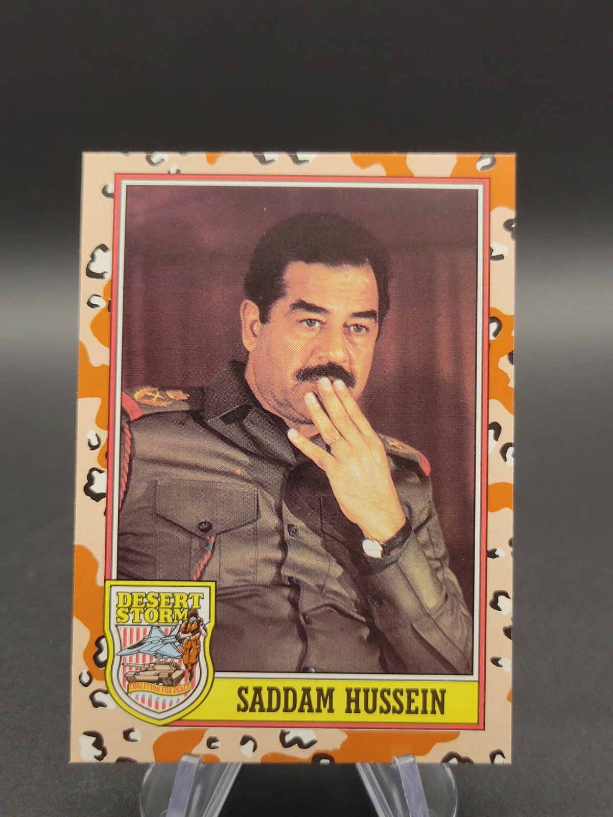 1991 Topps Desert Storm #189 Saddam Hussein Mint Rookie Card RC Iraq