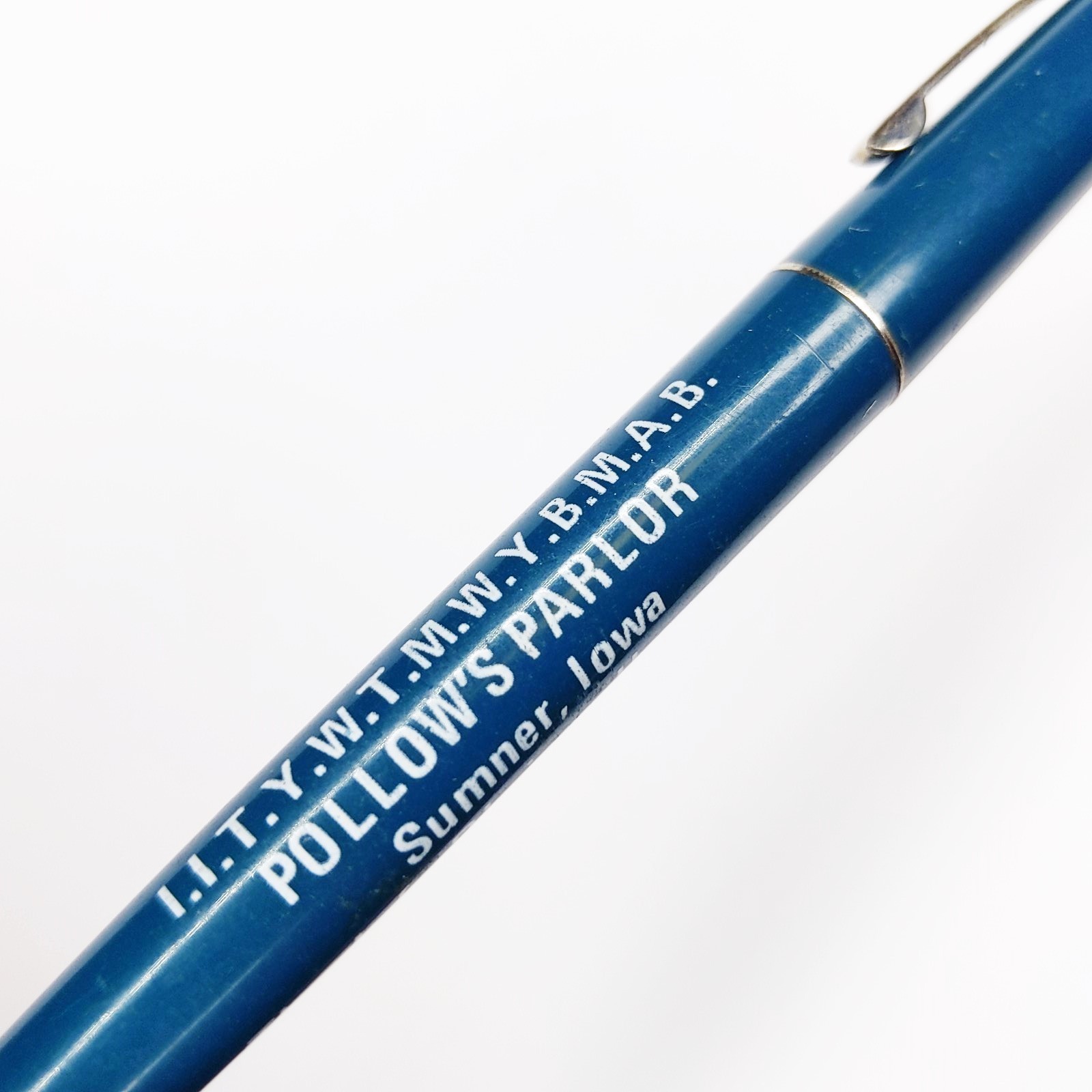 c1970s Sumner, Iowa Pollow\'s Parlor Advertising Pen Livestock Auction IA G5