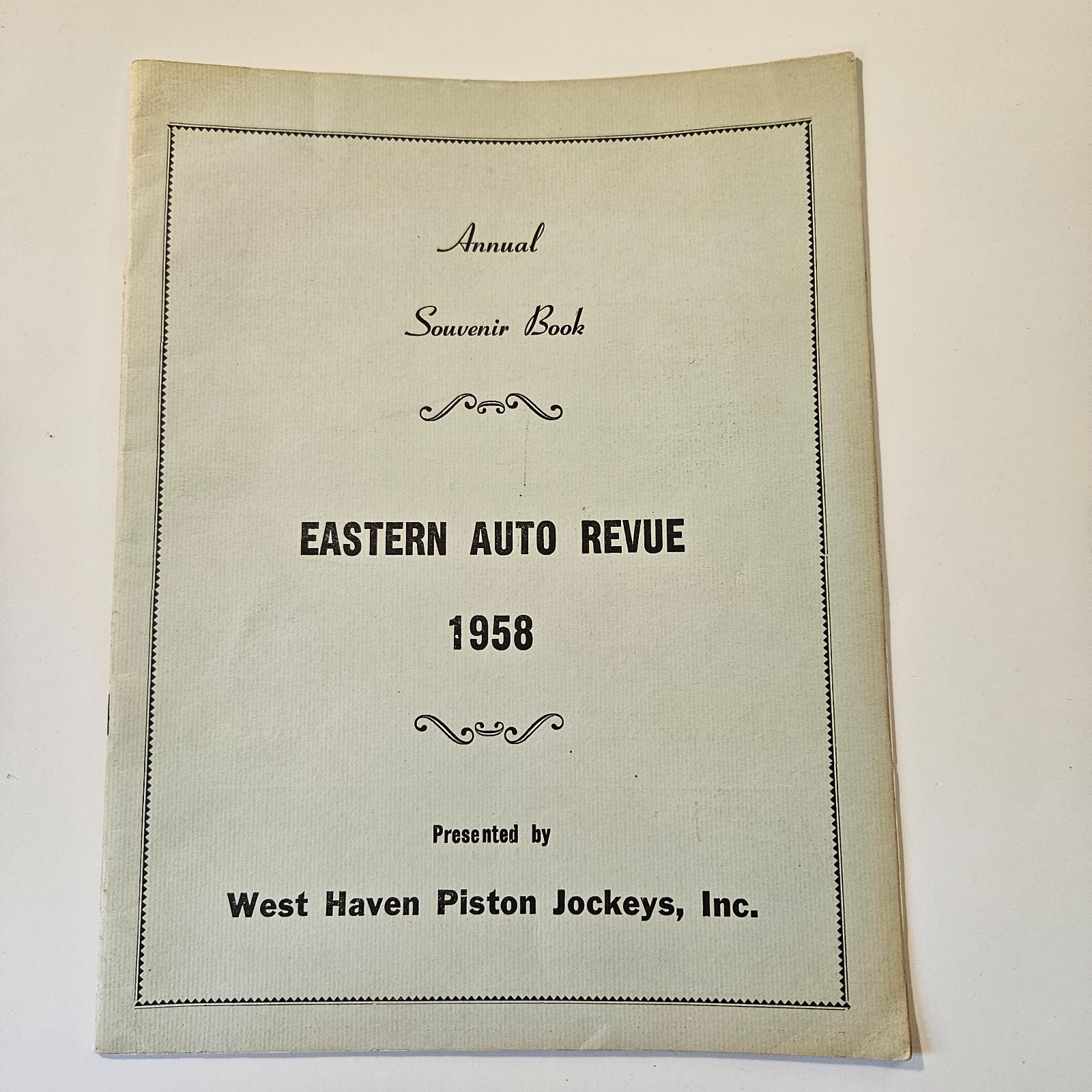 Rare 1958 Hot Rod Club Souvenir Book West Haven CT Piston Jockeys 28 Pgs