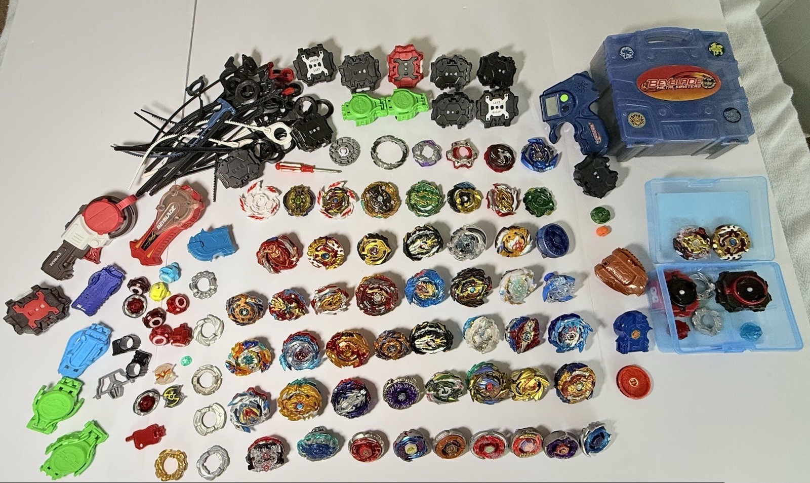 Beyblade Lot TAKARA TOMY  55 Tops & Much More, Spryzen Spriggan Huge Lot