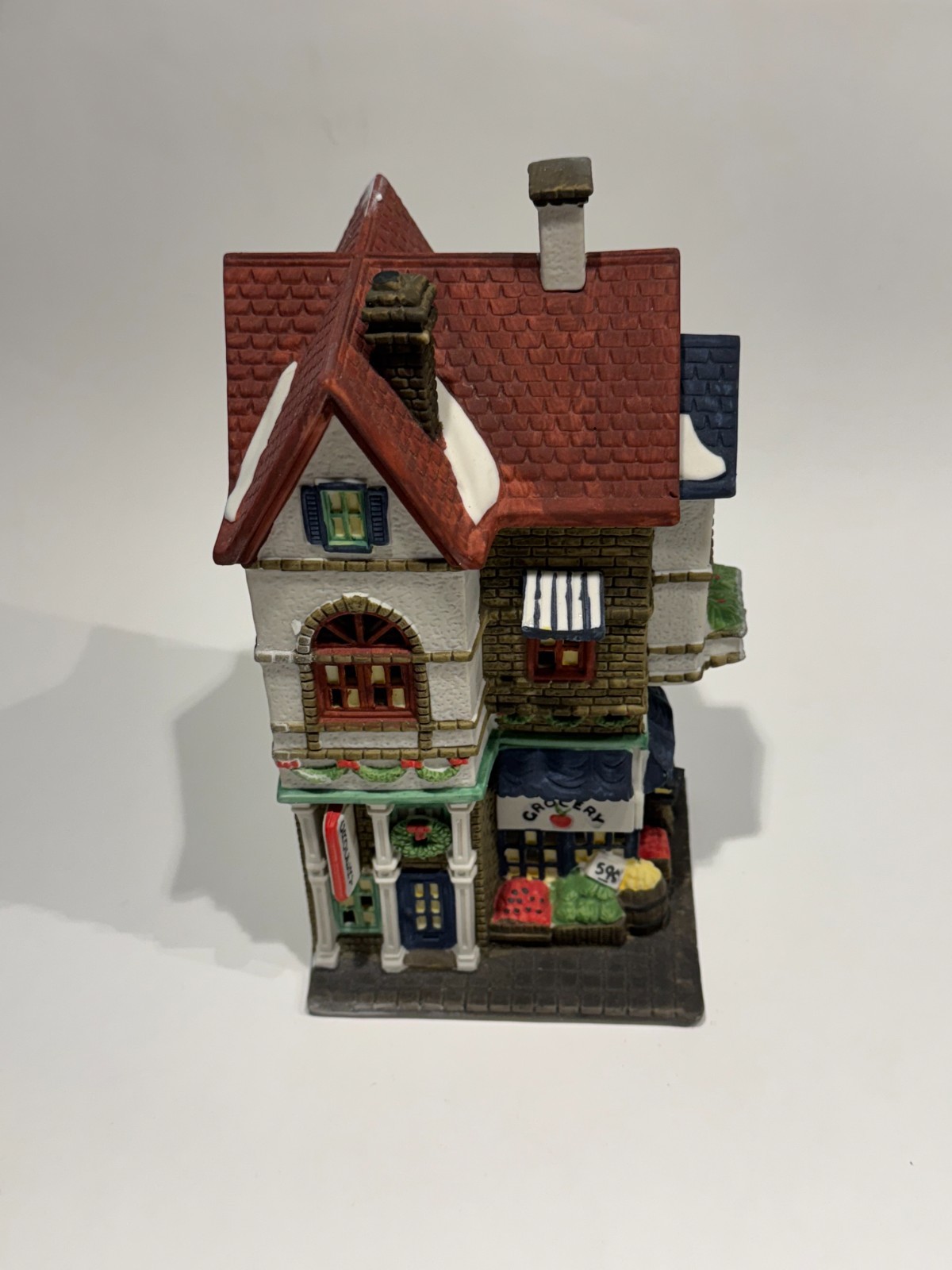 Department 56 Christmas in the City Corner Grocery 1988 w/Original Box