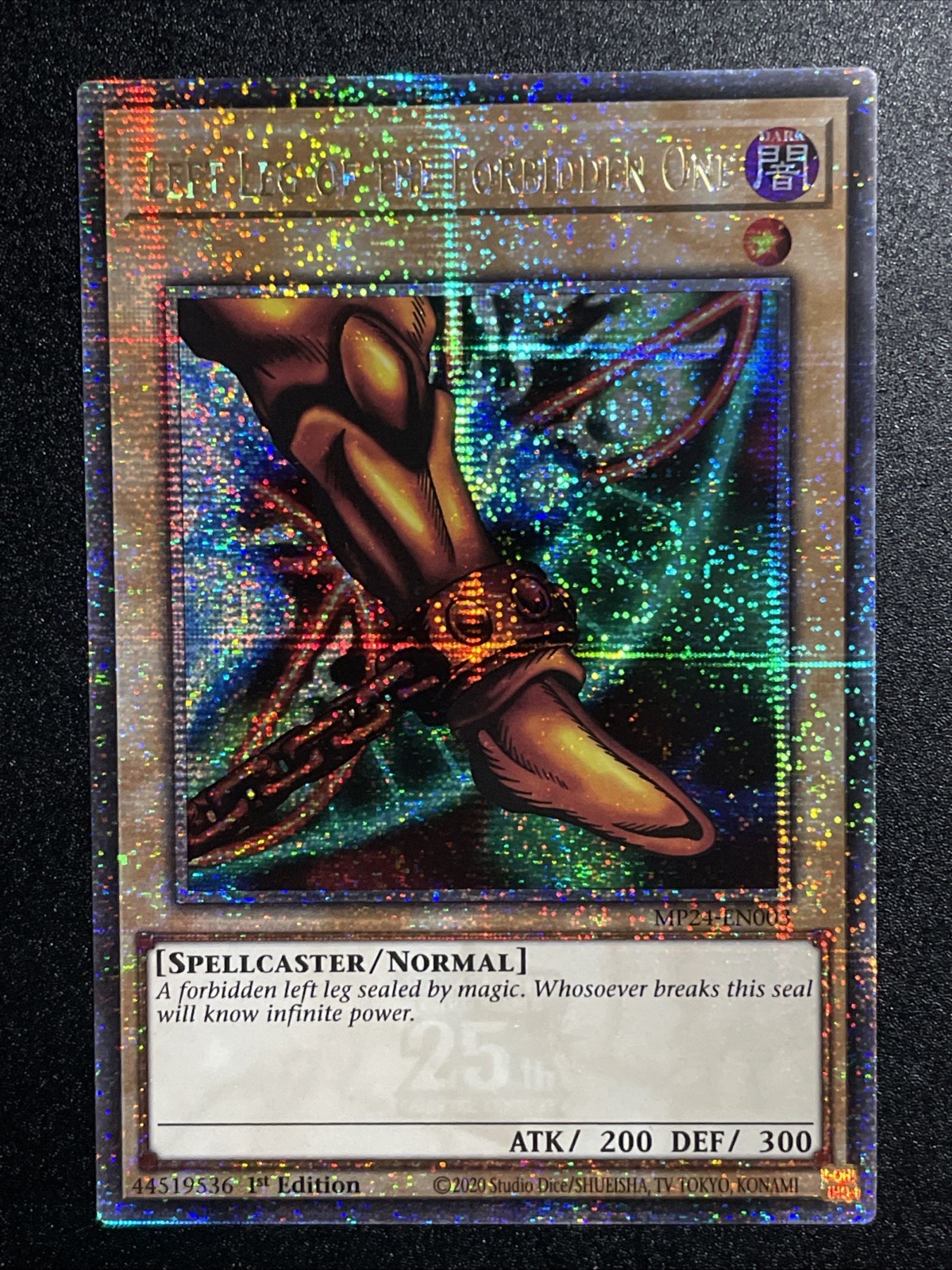 YuGiOh Left Leg of the Forbidden One MP24-EN003 QCSR 1st Edition NM