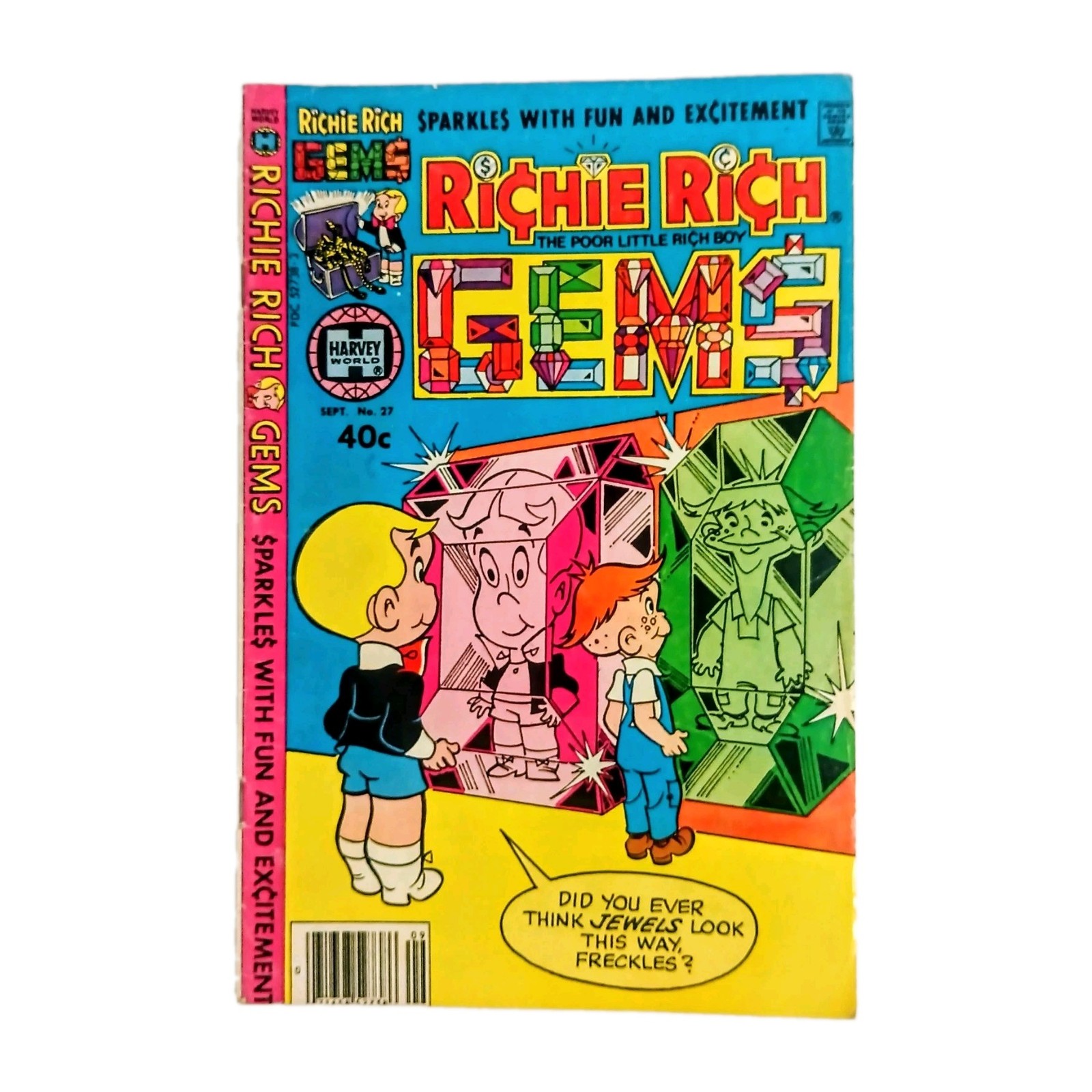 Vintage Richie Rich Gems 27 Harvey Comics 1979 Excellent Condition 