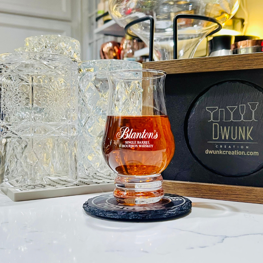 Custom Engraved Blanton's Single Barrel Premium Tasting Glass – 8 oz Tulip Custom Engraved Blanton's Single Barrel Premium Tasting Glass – 8 oz Tulip