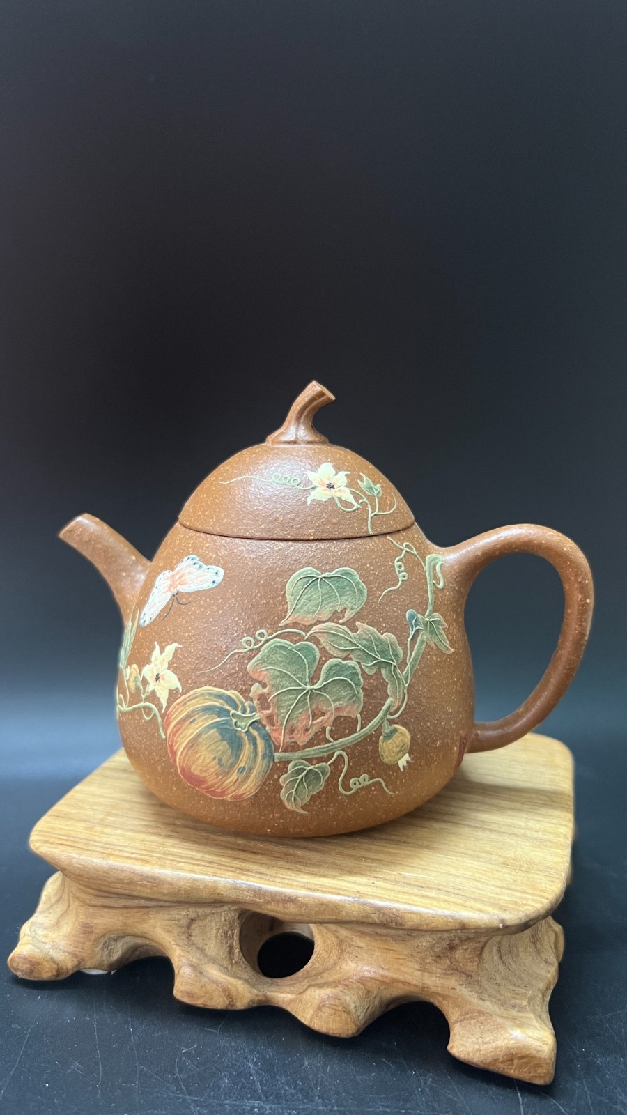 160cc chinese Yixing Handmade Zisha teapot Duan clay Eggplant Hu Gongfu Tea Pot