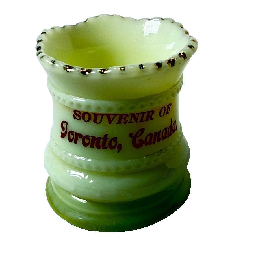 TORONTO CANADA CUSTARD URANIUM Souvenir Glass TRINKET CUP