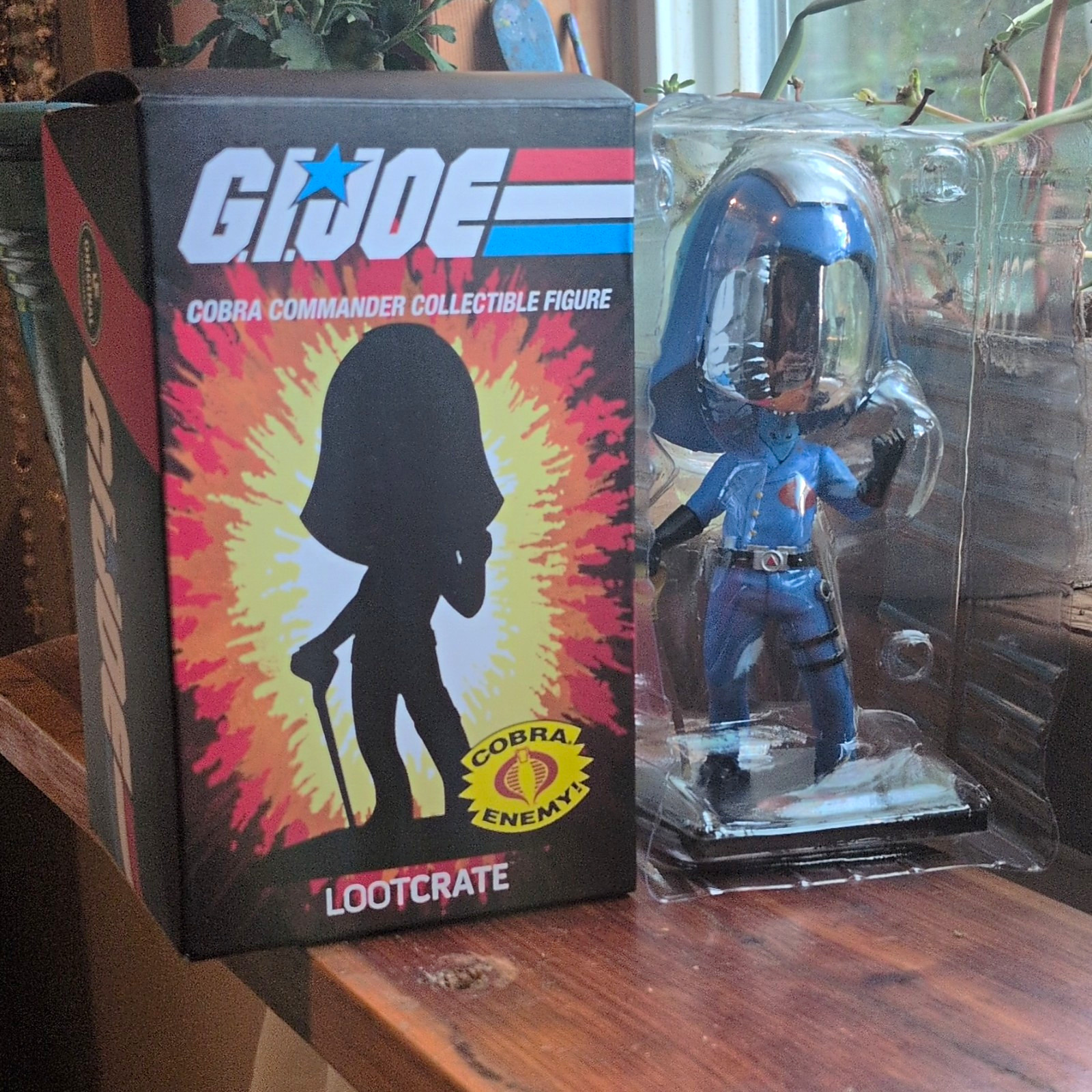 Loot Crate G.I. Joe Cobra Commander Boxed Plastic Figure w/ Box Ages 15+