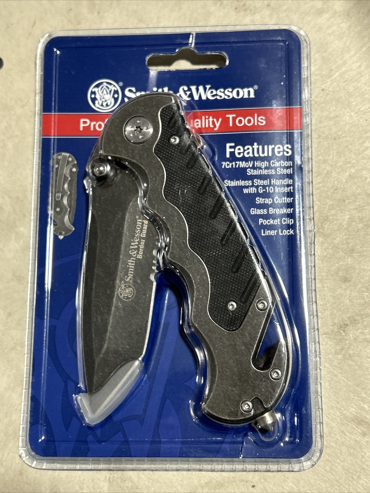 Smith & Wesson S&W Border Guard Tactical Linerlock Knife SWBG10SCP-A *NEW*