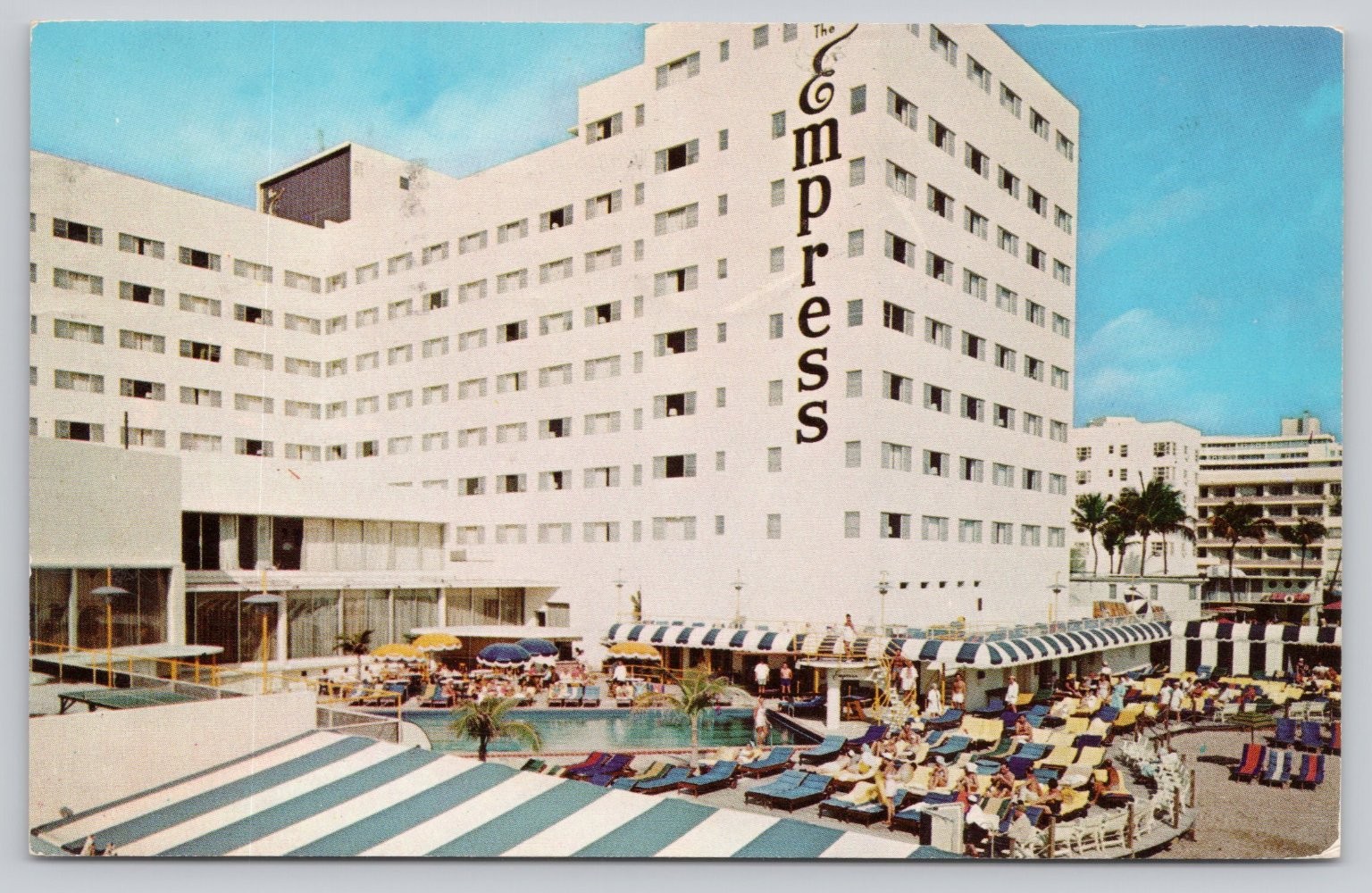 The Empress Hotel Miami Beach FL Vintage Postcard 1971 Curt Teich Chrome