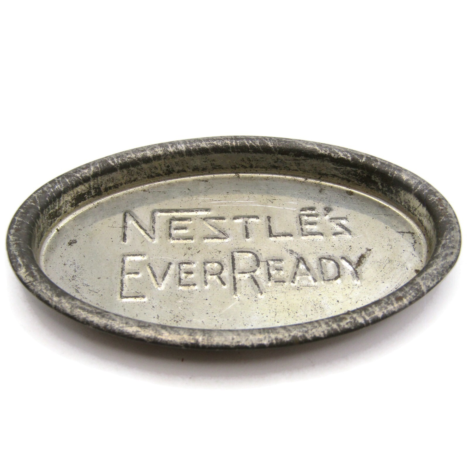 Vintage Nestle\'s EverReady Cocoa Advertising Metal Trinket Dish Pin Tray Promo