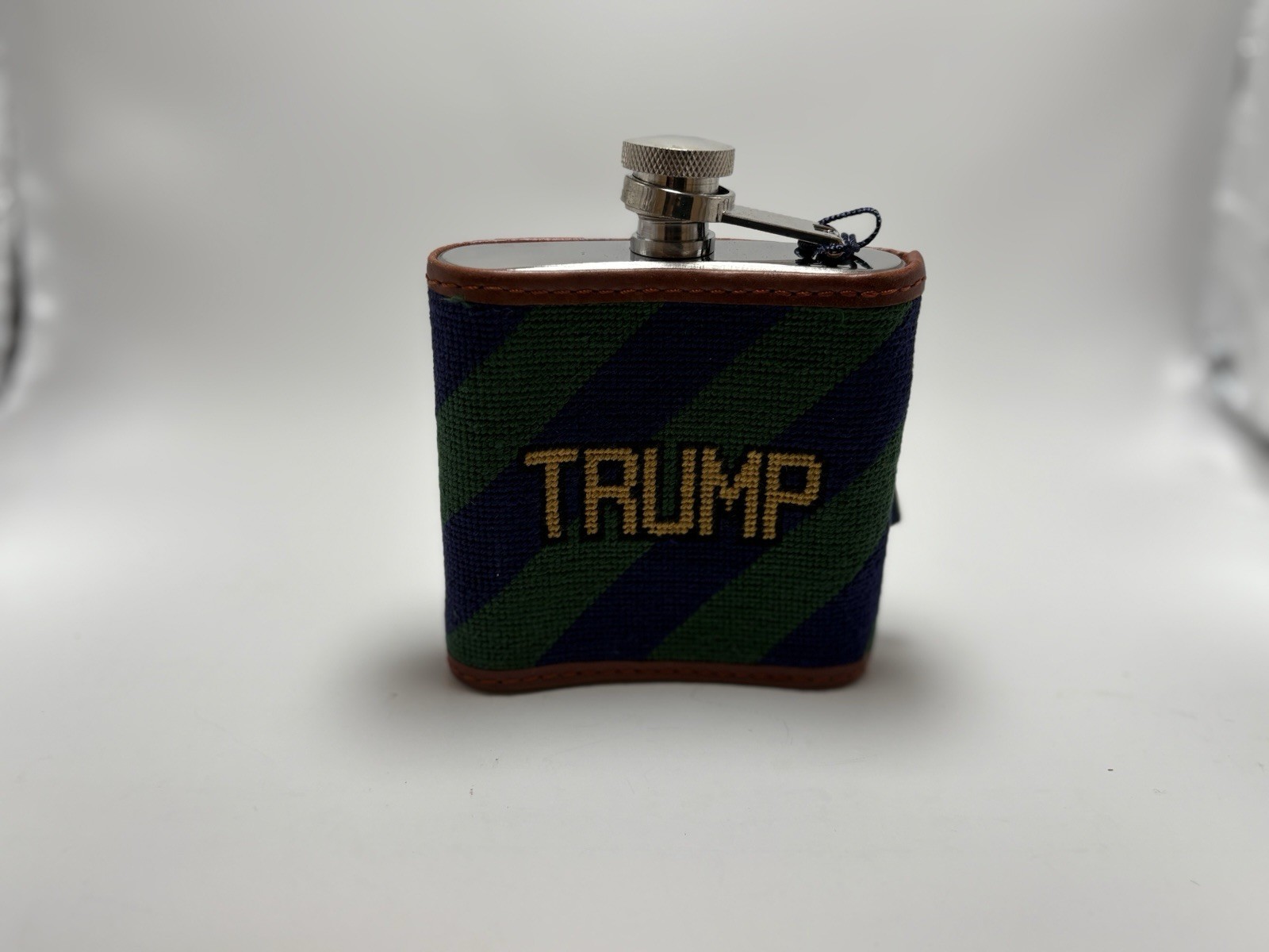 Limited Smathers & Branson Trump Needlepoint Flask – Brand New Box