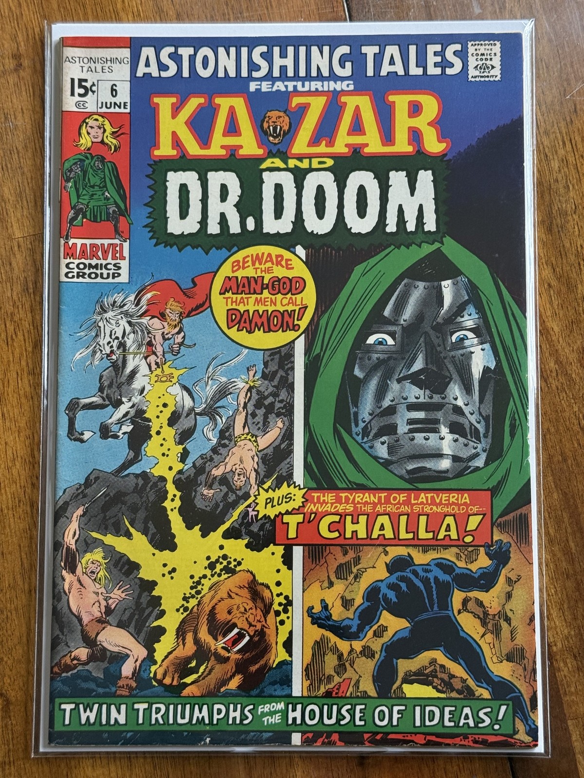 Astonishing Tales #6 – Marvel (1971) 5.5 FN- Stan Lee