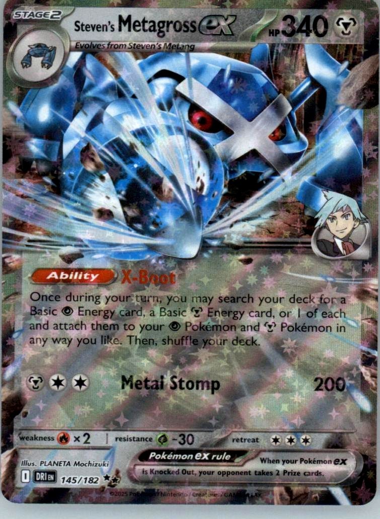 Pokémon Steven\'s Metagross ex Destined Rivals #145/182 🇺🇸 Pokémon Steven\'s Metagross ex Destined Rivals #145/182 🇺🇸