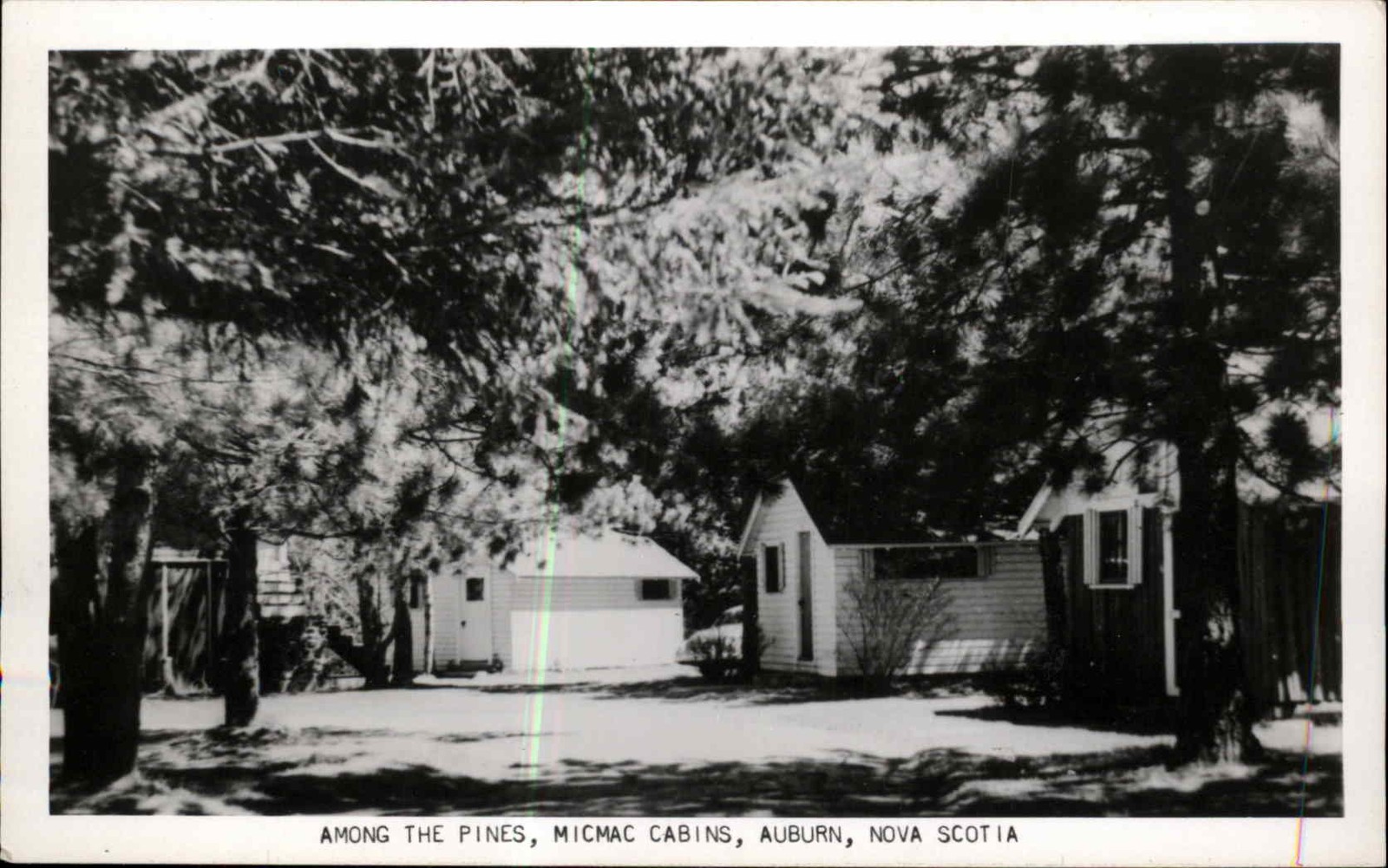 AUBURN NOVA SCOTIA NS Micmac Cabins Vintage RPPC Real Photo Postcard