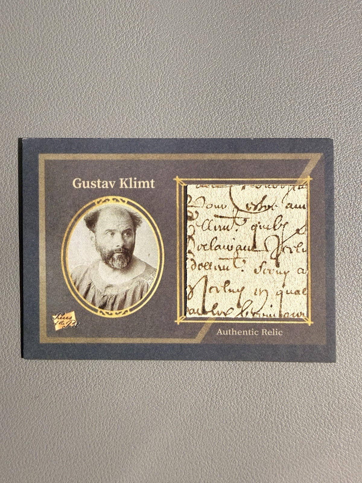 Gustav Klimt #152 - 2025 Pieces of the Past - Authentic Handwritten Relic