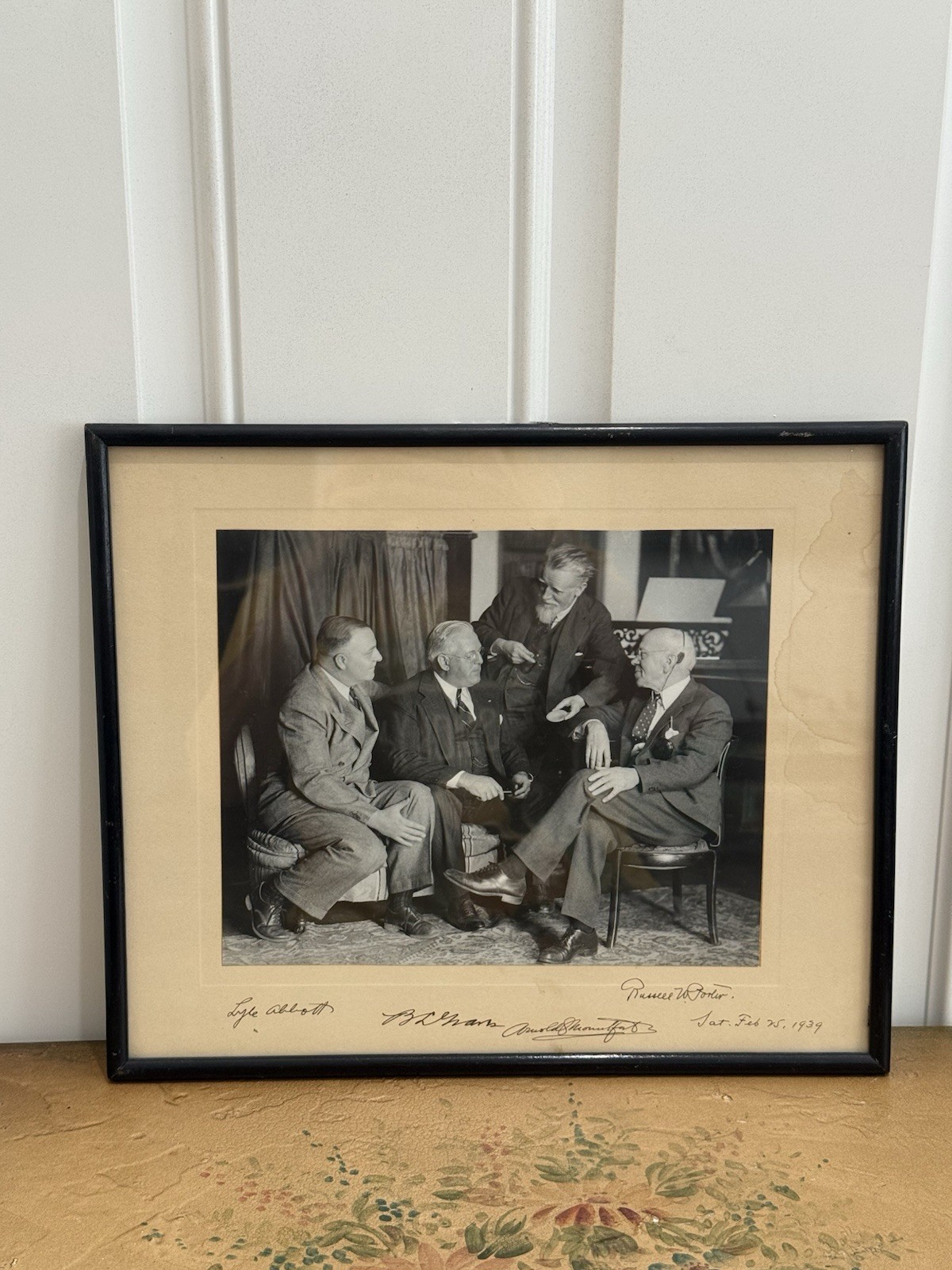 Collectible Antique Framed photograph from February 25, 1939