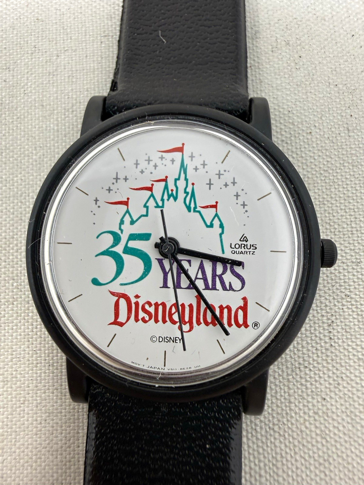 Vintage 1990 Disneyland 35th Anniversary Lorus Watch - NEW BATTERY (Never Worn)