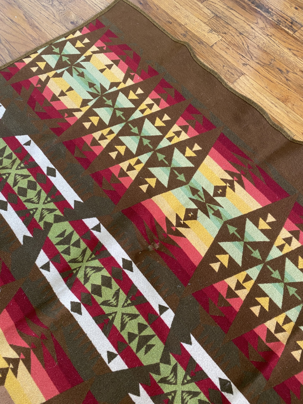 VIntage 1920s 1930s Early Pendleton Trade Blanket 75 x 55 \