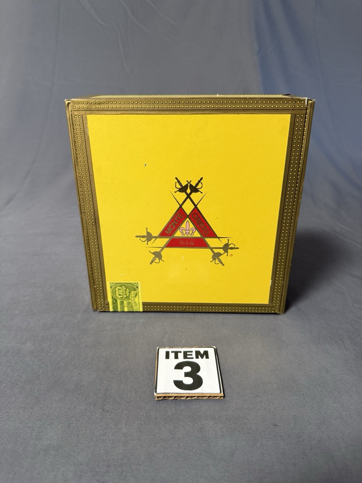 Montecristo Churchill 25 Empty Cigar Box Cedar Lined Procigar Hologram