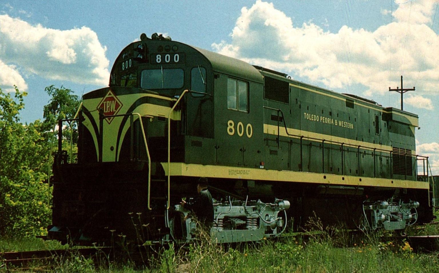 TP&W ALCO C-424 Locomotive 800 Postcard Mary Jayne\'s Railroad Photo