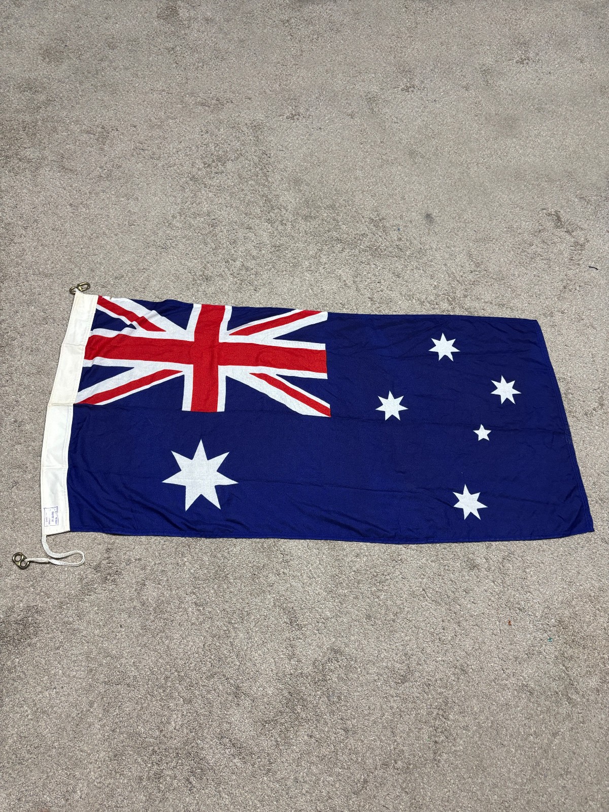 VTG 1992 Australia Flag Pennant House Perth Australian Made Nautical Moss 56x23