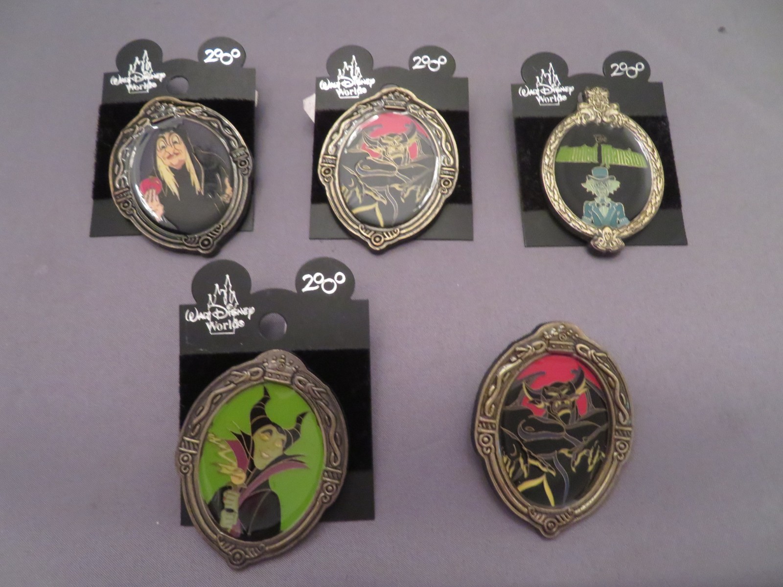 Disney Trading pins VILLIANS Lot of 5 Chernabog (2) , Maleficent, Ezra, Old Hag