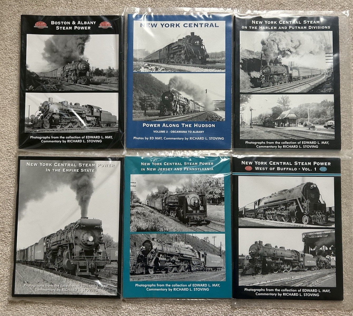 New York Central Steam Power Paperback Book Lot