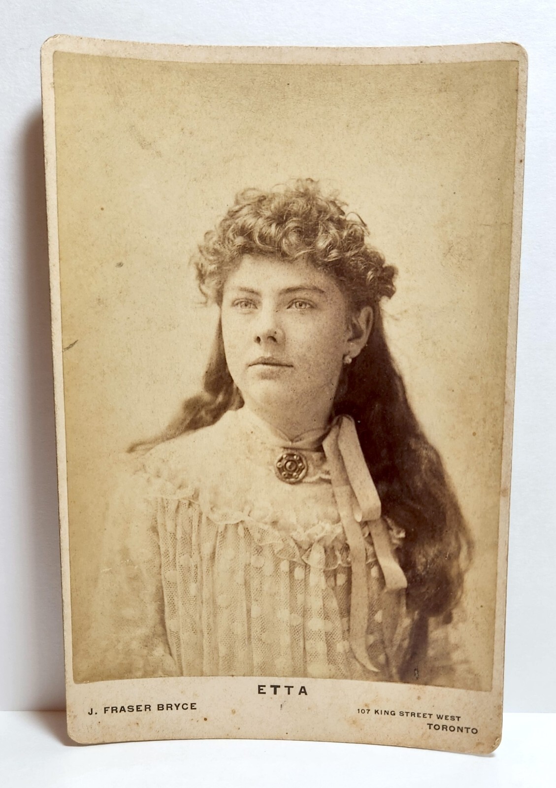 1880s stage actress Etta Butler, cabinet card photo history Bryce Toronto