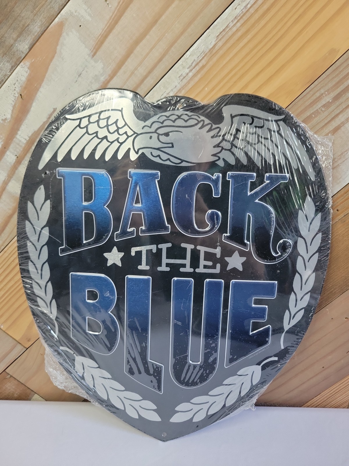 Open Road Brands Back The Blue Support Police Badge Metal Sign 12\