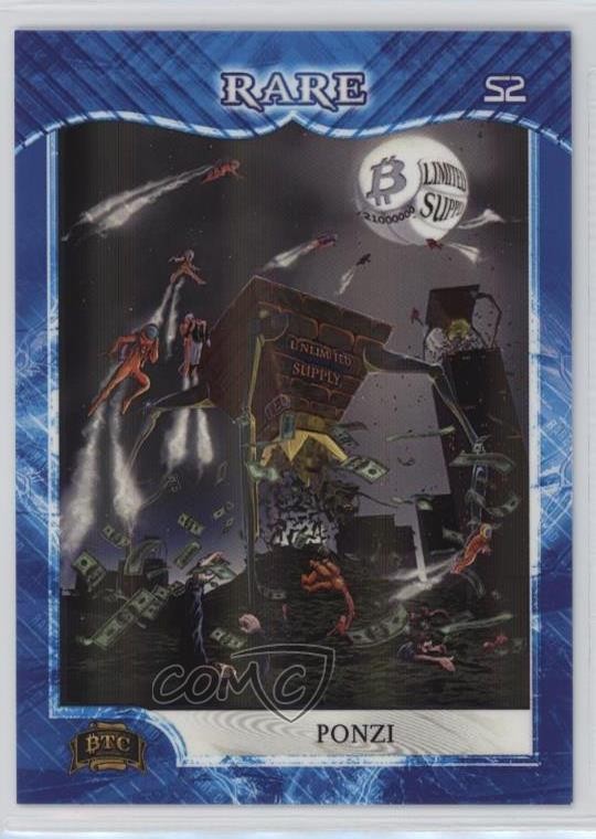 2023 Bitcoin Trading Cards Series 2 Rare 896/1000 Ponzi #100 11vc