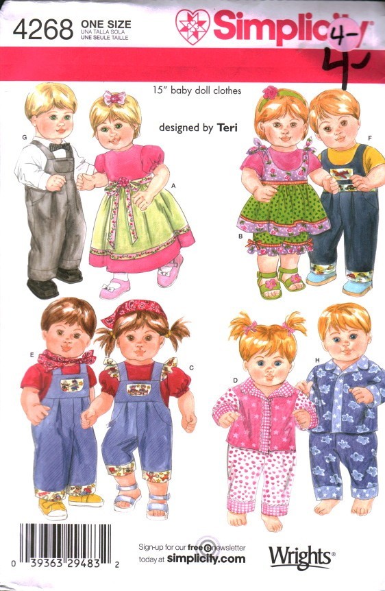 4268 Vintage Simplicity Sewing Pattern 15\