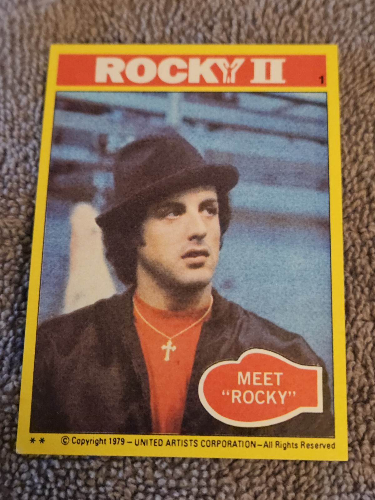 Vintage Topps Rocky Rookie Card 