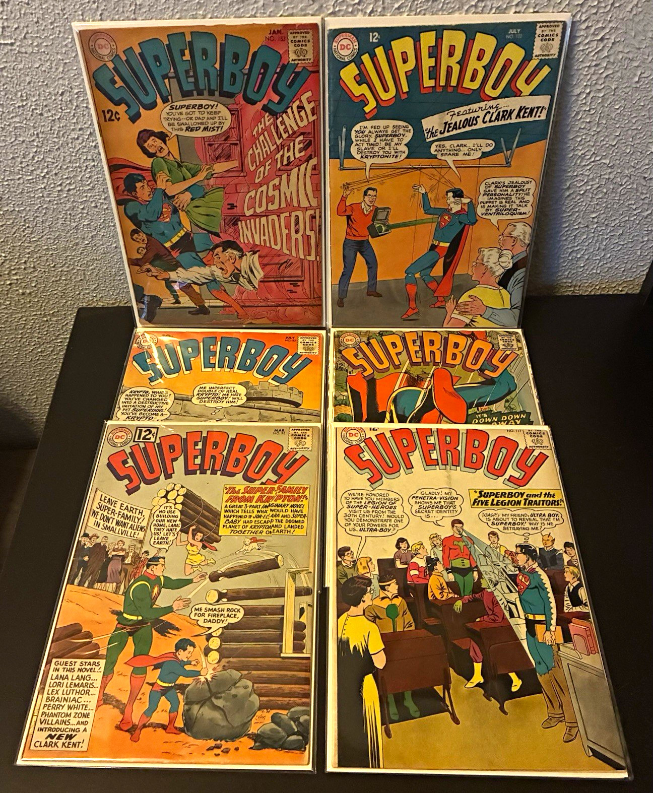 DC Comics Superboy Comic Book Lot (7) Silver Age Clark Kent Krypto Legion