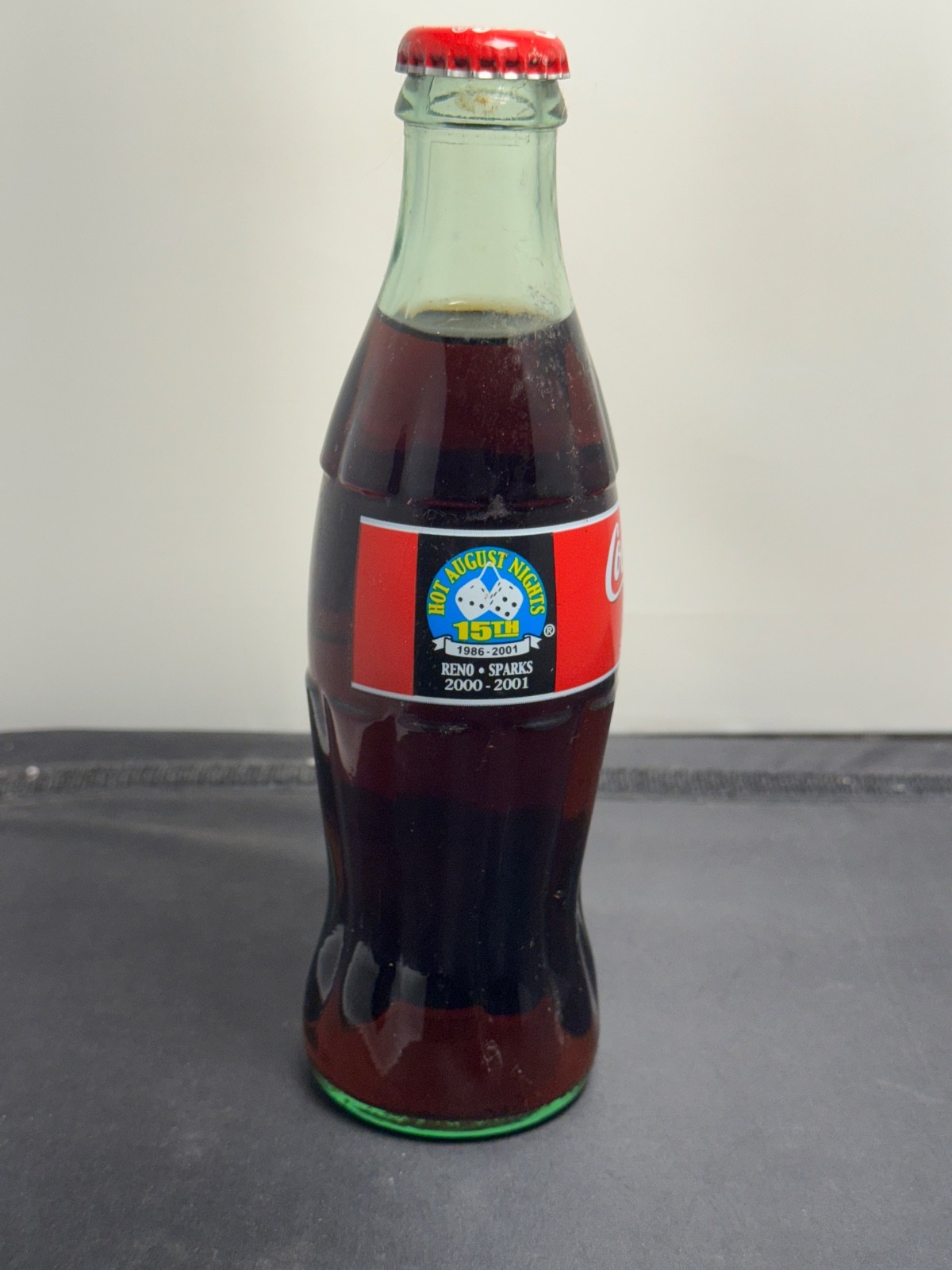 2000-2001 Reno Sparks Nevada Hot August Nights 15th Ann. Coca-Cola  Bottle Full