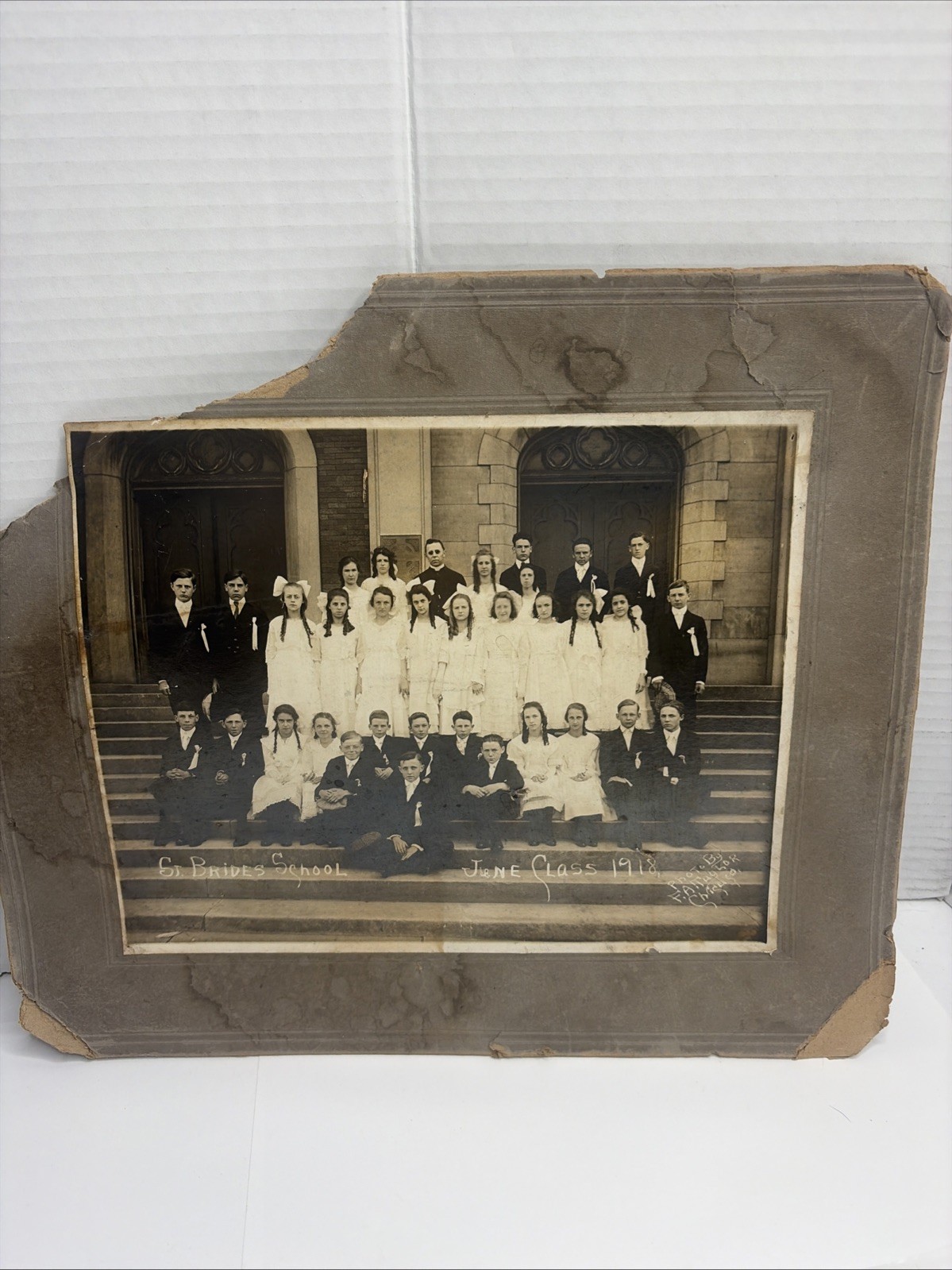 Historical Document/lost Neighborhood Community 1918 St. Bride’s School Chicago Historical Document/lost Neighborhood Community 1918 St. Bride’s School Chicago
