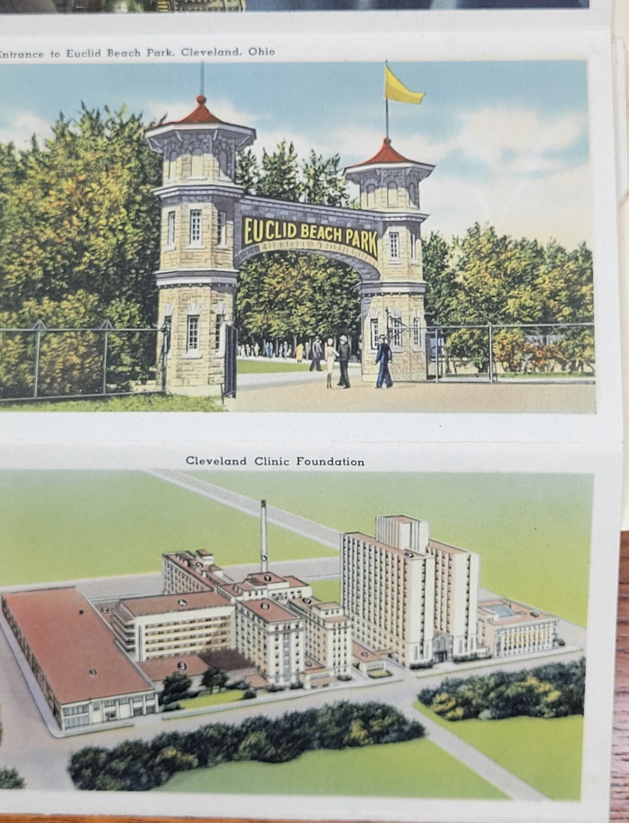 Vintage Cleveland OH Ohio Souvenir Postcard Folder - * #17 Vintage Cleveland OH Ohio Souvenir Postcard Folder - * #17