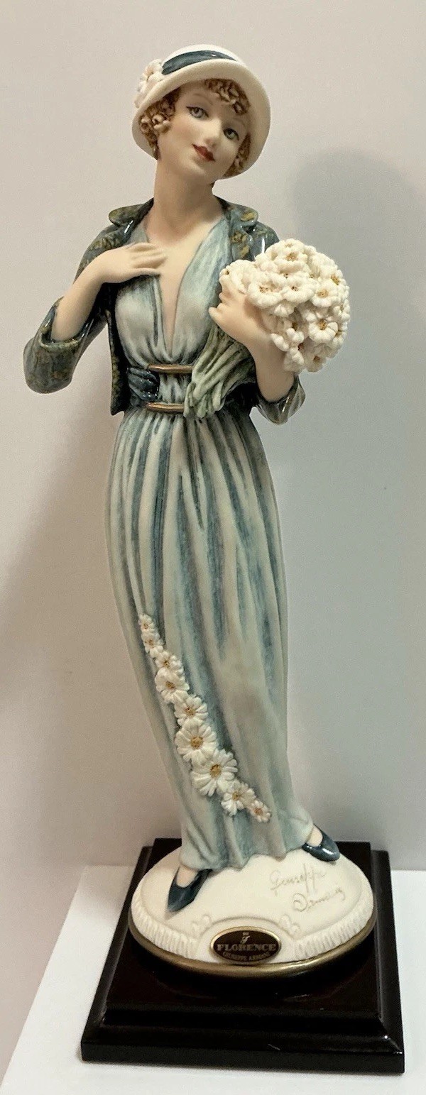 GIUSEPPE ARMANI FLORENCE FIGURINE MARGHERITA 1242E MADE IN ITALY 1998 RARE 10”