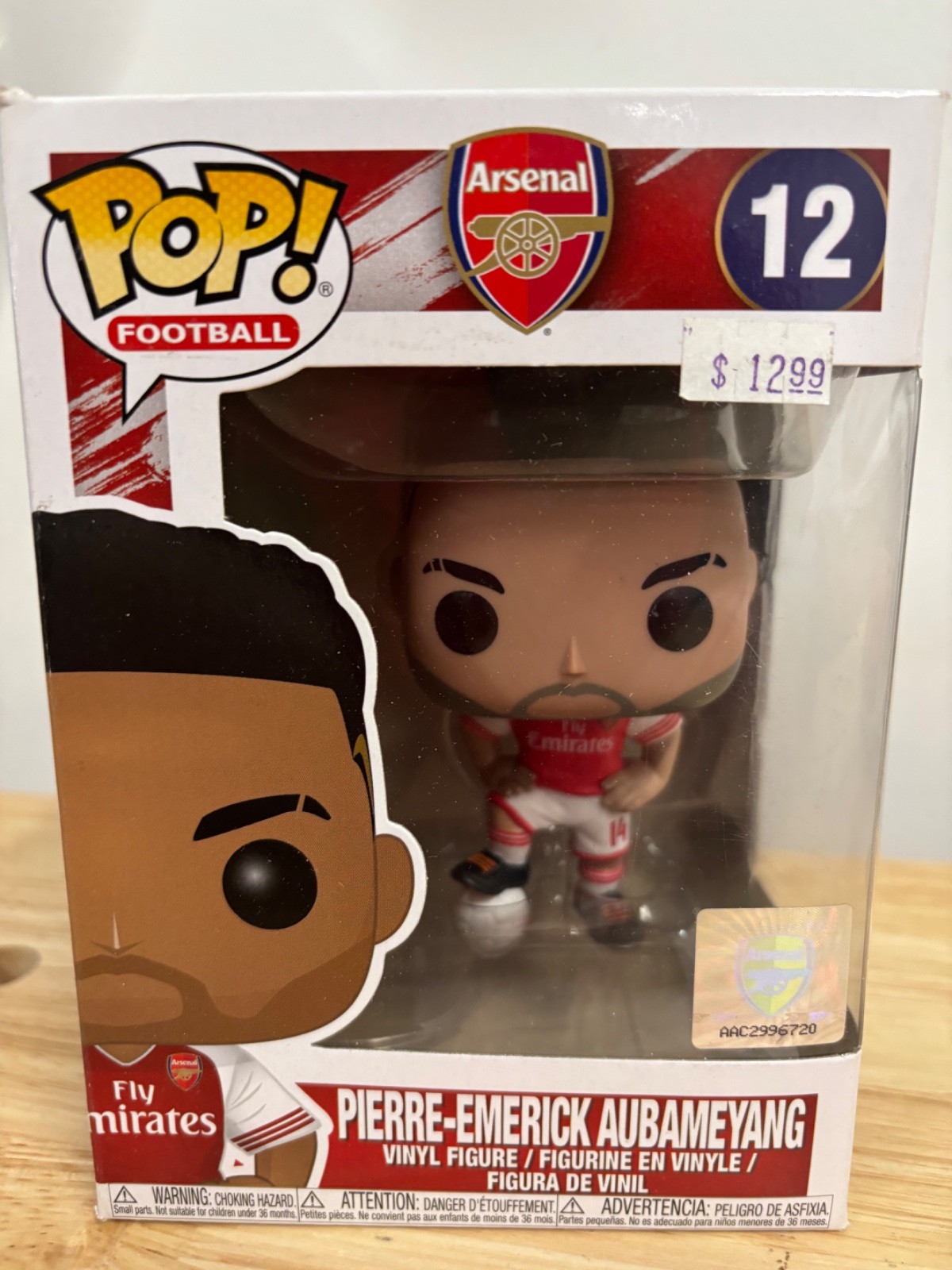 Funko Pop Football #12 Arsenal F.C. Pierre-Emerick Aubameyang 4
