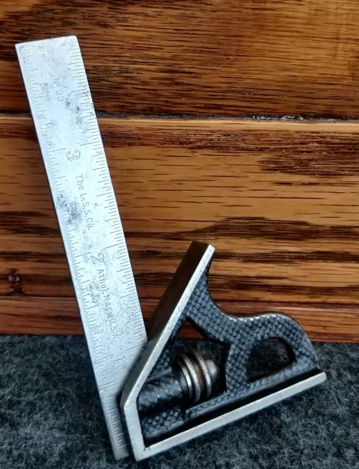 Early Starrett combination square #23 4