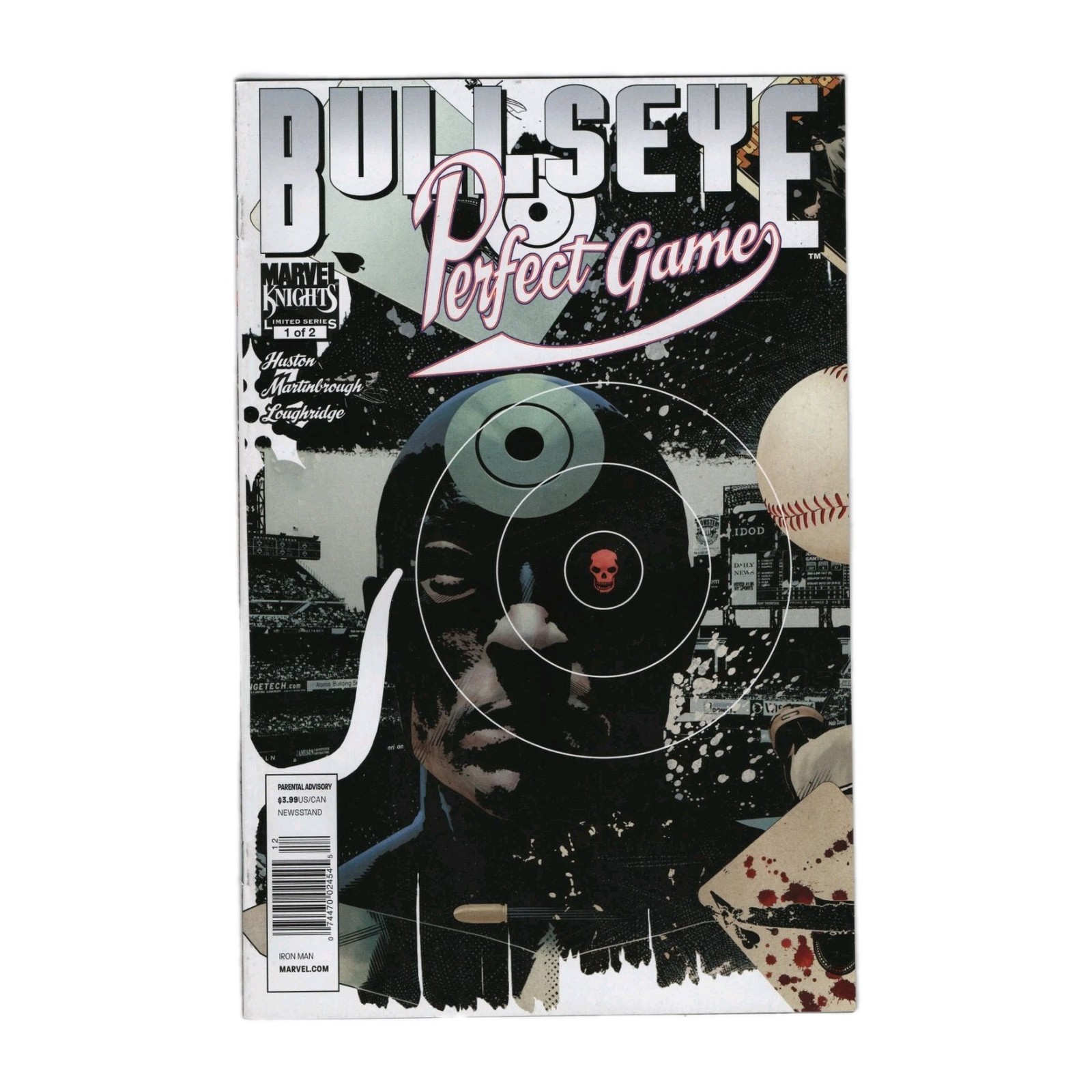 Bullseye Perfect Game #1 Newsstand Variant 2011 Marvel Tim Bradstreet Daredevil