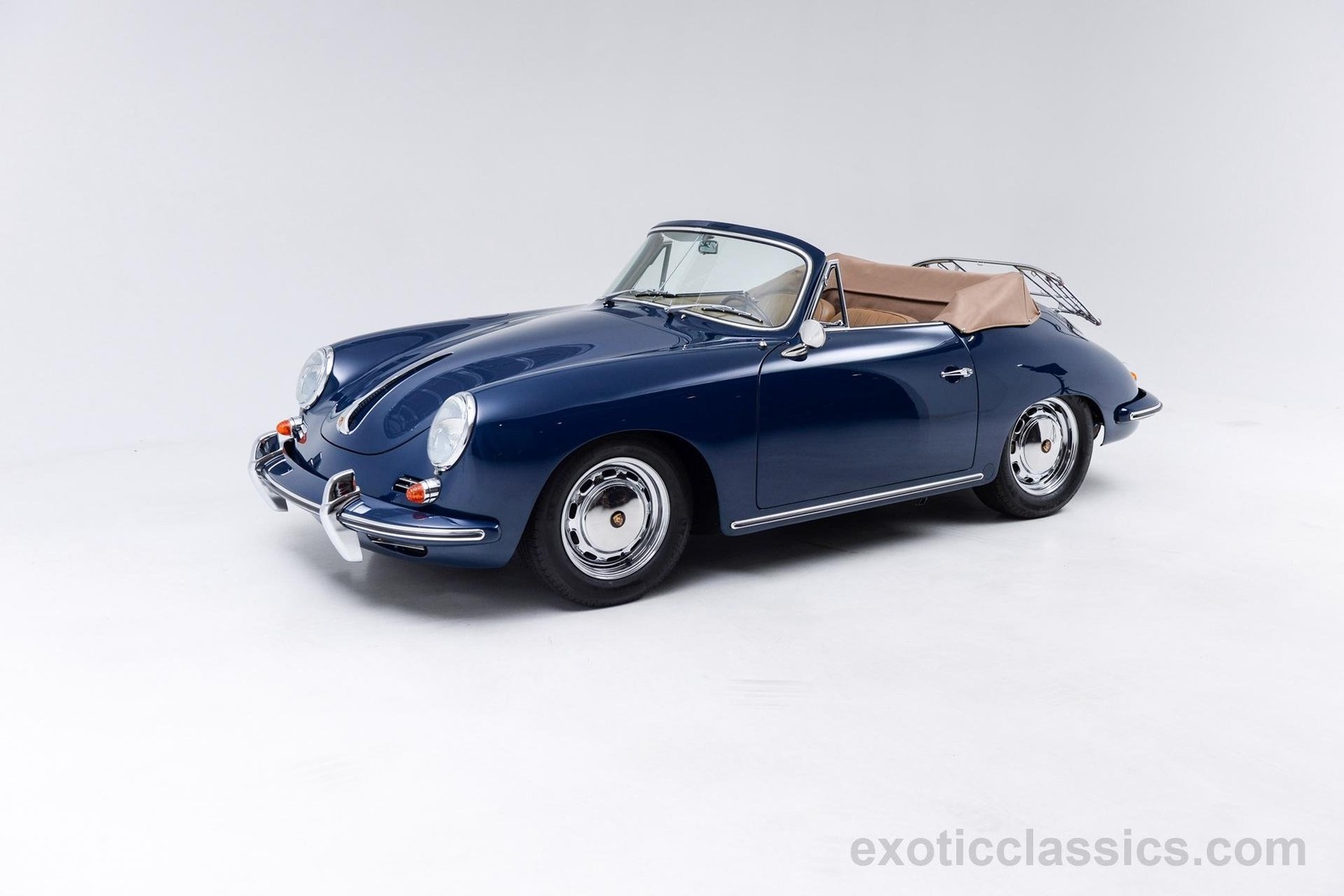 Cars 1965 porsche 356 sc cabriolet bali blue Art Print Poster 11x17