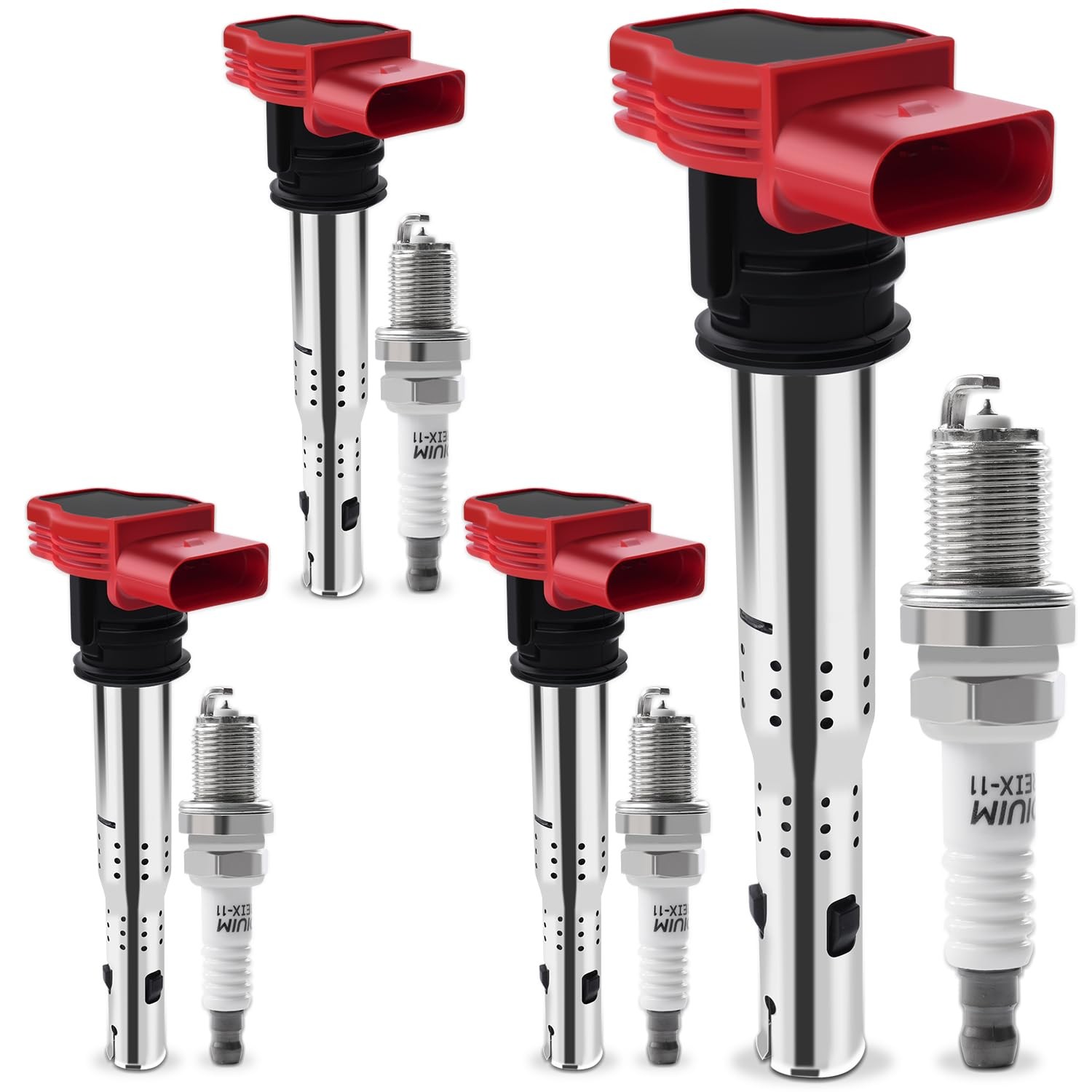 Set of 4 Ignition Coil Packs and Iridium Spark Plugs Compatible with 2.0L L4 ... Set of 4 Ignition Coil Packs and Iridium Spark Plugs Compatible with 2.0L L4 ...