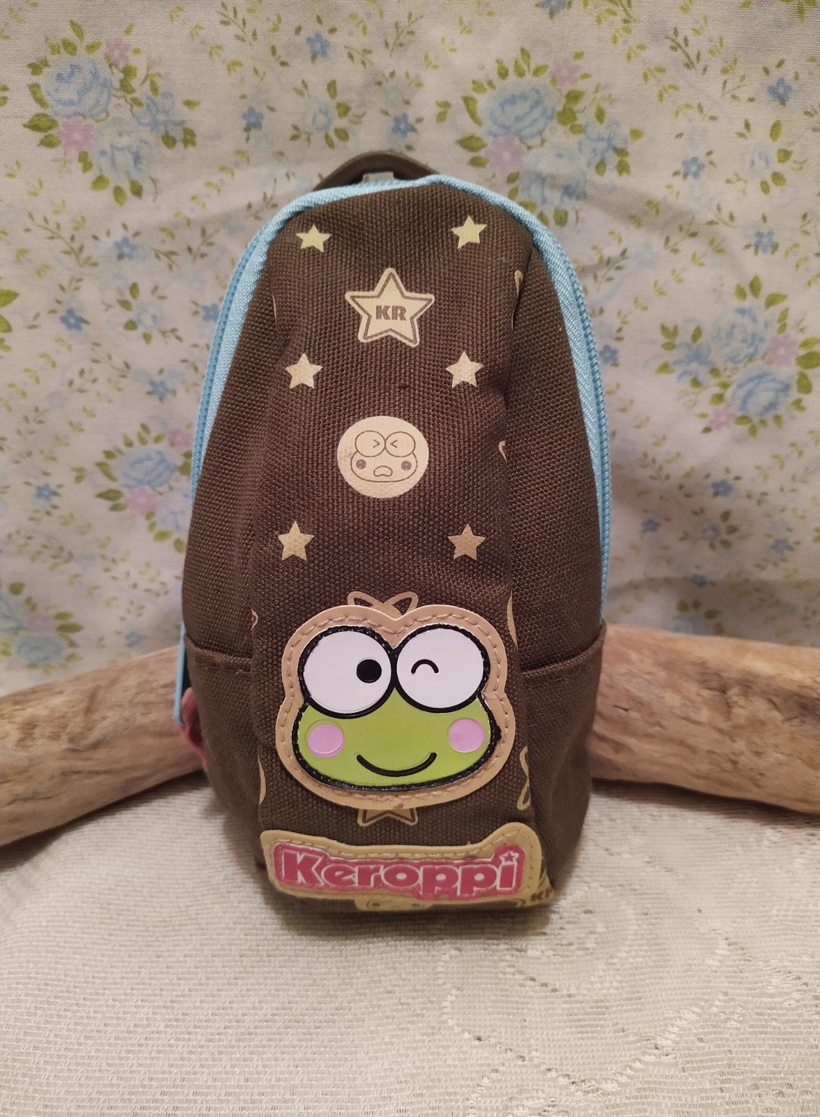 RARE 2008 Kero Kero Keroppi Sanrio Wristlet or Bag Accessory NWOT 00's Nostalgia