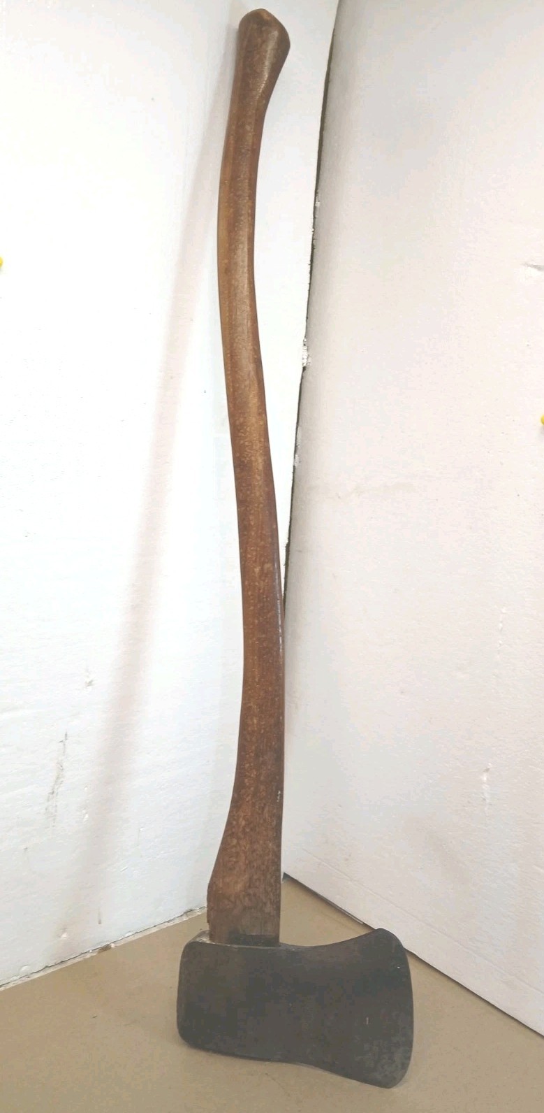 Vintage Plumb Single Bit Felling Axe 35” Wood Handle Logging Tool USA